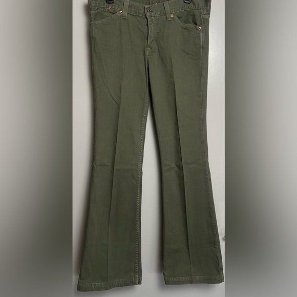 Lucky Brand Dungarees by Gene Montesano Juniper Flare Regular Fit Size 6/28 - Picture 1 of 12